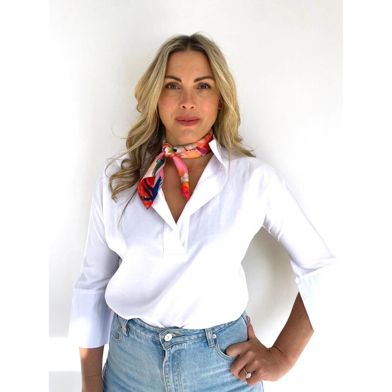 Dark Hampton x Carrie Broomhall - The India Silk Petite Scarf image number 2